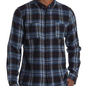 Ezekiel montery woven dark blue flannel
